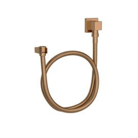 Kit Flexivel Deca Quadrado com Suporte para Ducha Manual Gold Matte 4604.GL.170.MT