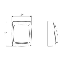 Acabamento para Válvula de Descarga Hydra Luxo Cromado 4900.C.LXO