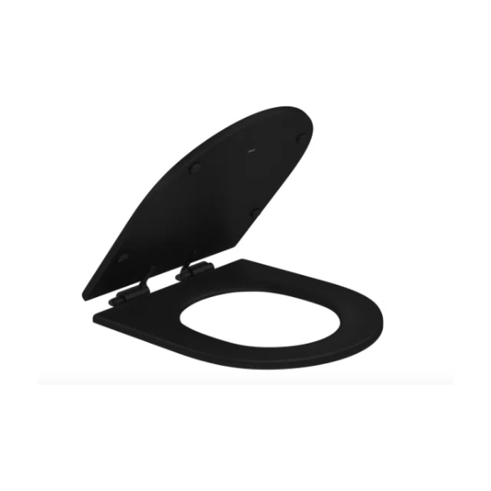 Assento Poliester Slow Close Ébano Fosco Carrara/Link fixação Black Matte Deca AP.237.BL.MT.94 Assento Poliester Slow Close Ébano Fosco Carrara/Link fixação Black Matte Deca AP.237.BL.MT.94