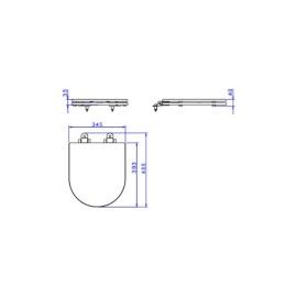 Assento Poliester Slow Close Nuova/Carrara/Link/Level fixacao Black Matte Deca AP.237.BL.MT.17 Assento Poliester Slow Close Nuova/Carrara/Link/Level fixacao Black Matte Deca AP.237.BL.MT.17