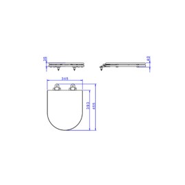 Assento Poliester Slow Close Carrara/Link fixação Marrom Fosco Corten Matte Deca AP.237.CT.MT.22 Assento Poliester Slow Close Carrara/Link fixação Marrom Fosco Corten Matte Deca AP.237.CT.MT.22