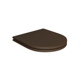 Assento Poliester Slow Close Carrara/Link fixação Marrom Fosco Corten Matte Deca AP.237.CT.MT.22 Assento Poliester Slow Close Carrara/Link fixação Marrom Fosco Corten Matte Deca AP.237.CT.MT.22