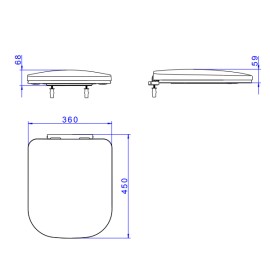 Assento Plastico Ebano Slow Close Deca Axis AP.215.95