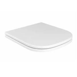 Assento Poliéster Monocromático Deca Axis/Quadra Branco com Slow Close AP.217.BR.17