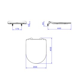 Assento Termofixo Deca Lk/Carrara/Nuova Marrom com Slow Close AP.2362.22