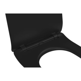 Assento Termofixo Deca Lk/Carrara/Nuova Black Matte com Slow Close AP.2362.94