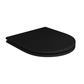 Assento Poliester Slow Close Ébano Nuova/Carrara/Link/Level Fixação Corten Matte Deca AP.237.CT.MT.94