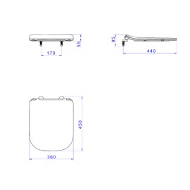 Assento Termofixo Slow Close e Easy Clean Quadra/Axis Branco Deca AP.4162.17