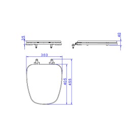 Assento Poliéster Monocromático Branco Deca Monte Carlo AP.817.BR.17