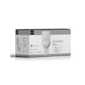 Kit Completo Bacia Quadra Com Caixa Acoplada Deca Branco KP.211.17