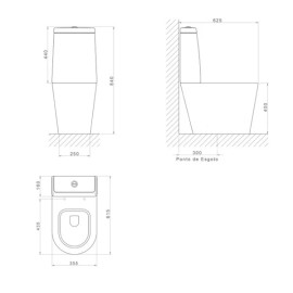 Kit Completo Bacia LK Com Caixa Acoplada Deca Branco KP.230.17
