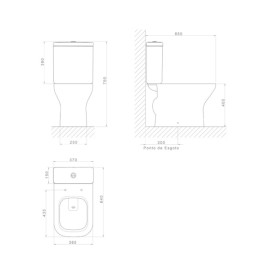 Kit Completo Bacia com Caixa Acoplada Deca Axis Branco KP.470.SL.17