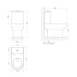 Kit Completo Bacia Carrara Com Caixa Acoplada Deca Branco KP.606.17