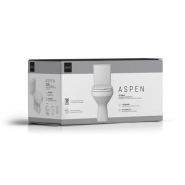 Kit Completo Bacia com Caixa Acoplada Branco Deca Aspen KP.751.17