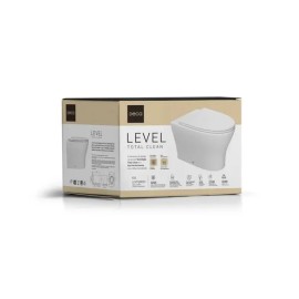 Kit Completo Bacia Convencional Deca Level Total Clean Branco KP.8510.17