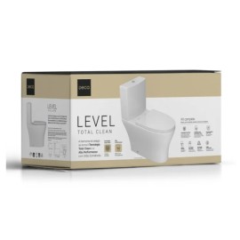 Kit Completo Bacia com Caixa Acoplada Deca Level Total Clean Branco KP.8520.17