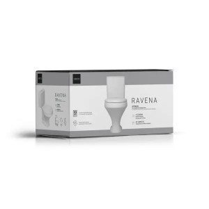 Kit Completo Bacia com Caixa Acoplada Branco Raven..