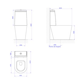 Bacia para Caixa Acoplada LK Deca Barbante P.230.26