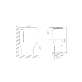 Kit Completo Bacia C/Caixa acoplada Living Deca KP.340.17