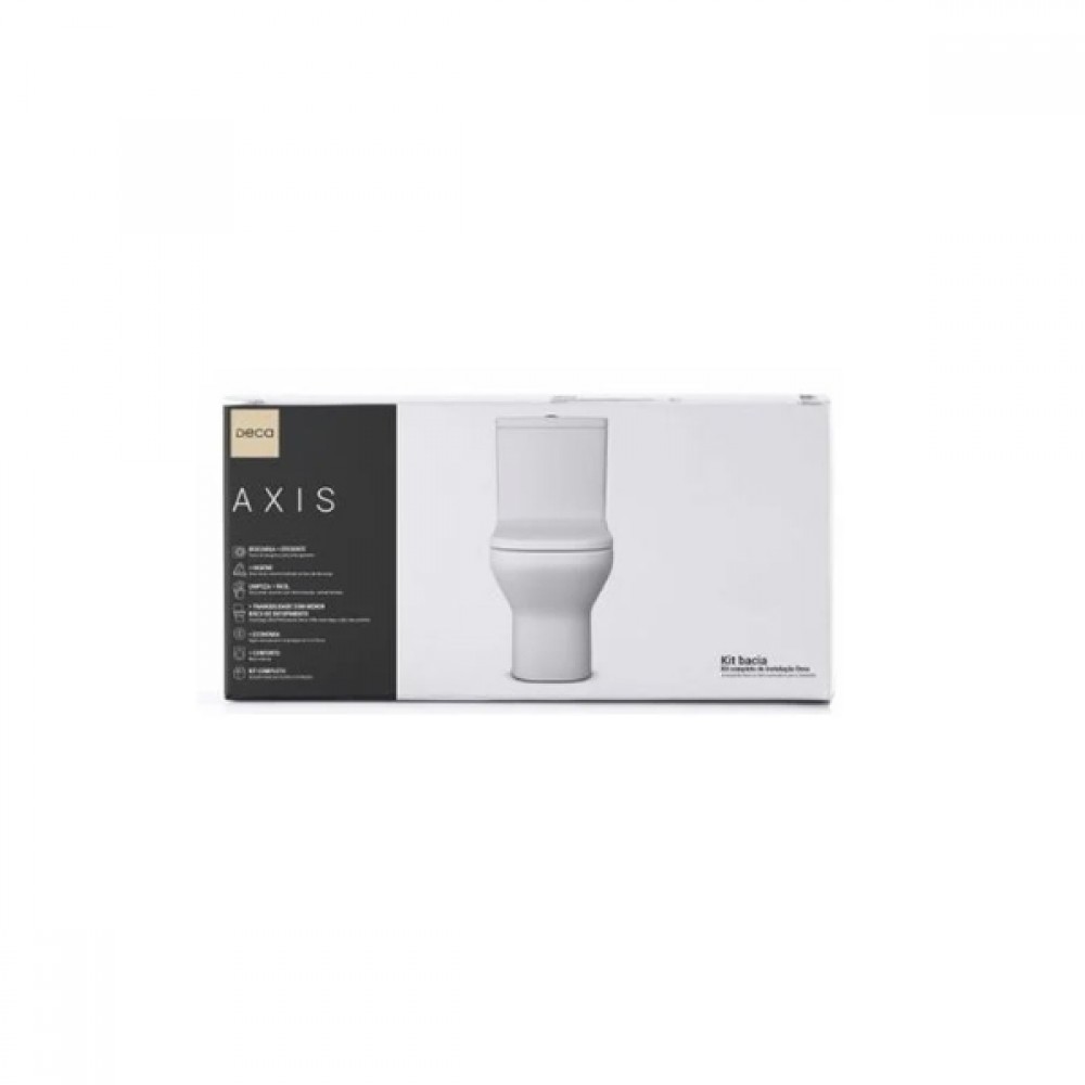 Kit completo Bacia com caixa acoplada Axis Deca KP.470.17 Kit completo Bacia com caixa acoplada Axis Deca KP.470.17