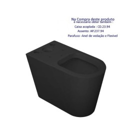 Bacia Deca para Caixa Link Preta fosca P.230.94 Bacia Deca para Caixa Link Preta fosca P.230.94