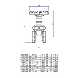Registro de Gaveta Semi-Industrial 1 1/2” Deca 1502.B.112