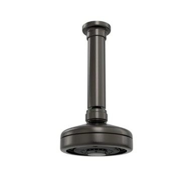 Chuveiro com tubo Teto acqua plus antracite 1990.GF.TET.MT