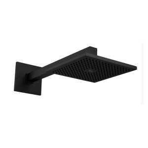 Chuveiro Com Tubo De Parede Quadrado Black Matte 1..
