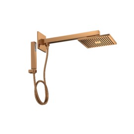 Chuveiro Com Desviador E Ducha Manual Quadrado Red Gold Deca 1992.GL.DES.RD