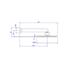 Chuveiro Com Tubo Parede Deca Aquamax Corten Matte 1998.CT.CT.MT