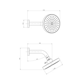 Chuveiro Redondo Parede Cromado Deca Flex 2081.C.STD