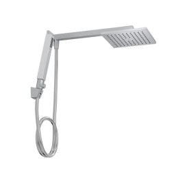 Chuveiro Quadrado Parede com Desviador e Ducha Manual Deca Cromado 1934.C.DES