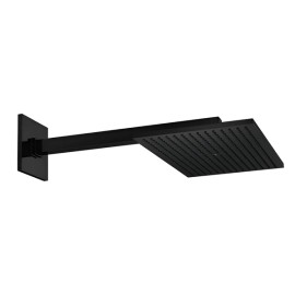 Chuveiro Com Tubo Parede Deca Unic 40 Cm Black Matte 1969.BL.CT.040.NO