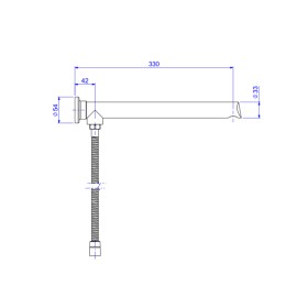 Desviador Luxo Com Tubo De 33cm Deca Corten Matte 1982.CT.LUX.330.MT Desviador Luxo Com Tubo De 33cm Deca Corten Matte 1982.CT.LUX.330.MT