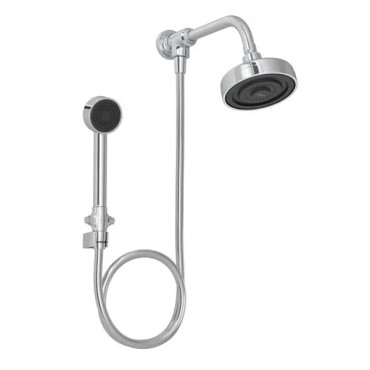 Kit Chuveiro Deca Acqua Plus com Flexível em PVC Cromado 1990.C.STD.KIT.N