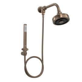 Kit Chuveiro Deca Acqua Plus com Flexível em PVC Corten Matte 1990.CTMT.STDKIT.N
