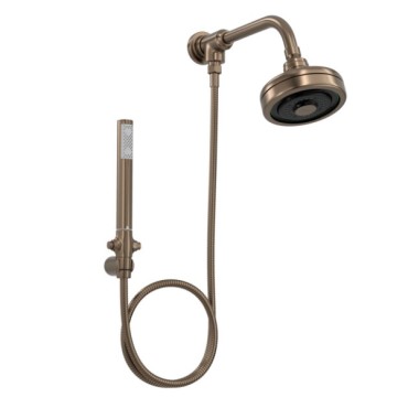 Kit Chuveiro Deca Acqua Plus com Flexível em PVC Corten Matte 1990.CTMT.STDKIT.N