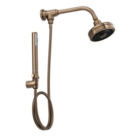 Kit Chuveiro Deca Acqua Plus com Flexível em PVC Corten Matte 1990.CTMT.STDKIT.N