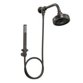 Kit Chuveiro Deca Acqua Plus com Flexível em PVC Dark/Antracite Grafite 1990.GFMT.STDKIT.N