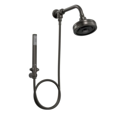 Kit Chuveiro Deca Acqua Plus com Flexível em PVC Dark/Antracite Grafite 1990.GFMT.STDKIT.N