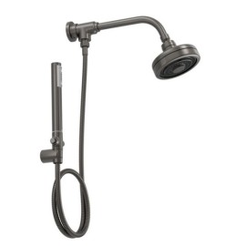 Kit Chuveiro Deca Acqua Plus com Flexível em PVC Dark/Antracite Grafite 1990.GFMT.STDKIT.N