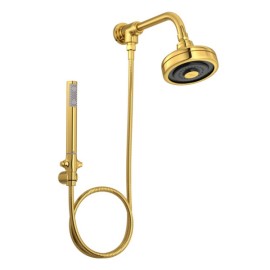 Kit Chuveiro Deca Acqua Plus com Flexível em PVC Gold 1990.GL.STD.KIT.N
