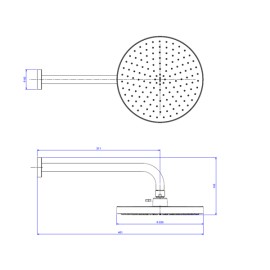 Chuveiro Redondo Parede Deca Flex Max Black Matte 2085.BL.STD.MT