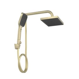 Chuveiro Retangular Parede Com Desviador e Ducha Manual Deca Flex Max Summer Gold 2086.SM.DES.MT