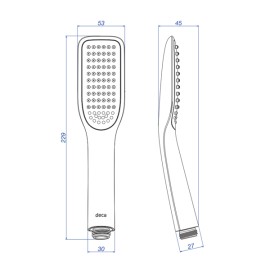 Ducha Manual Flex Cromado Deca 4865.C
