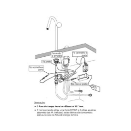 Misturador Mesa Lavatório Bivolt Bica Alta Orbe Black Matte 1877.BL103.MT
