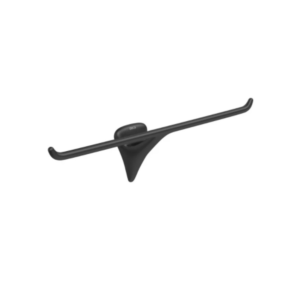Papeleira Dupla Jader Almeida Deca Black Matte 2022.BL100.MT Papeleira Dupla Jader Almeida Deca Black Matte 2022.BL100.MT