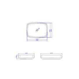 Cuba Jader Almeida Preta fosca Apoio Retangular Deca L.310.94
