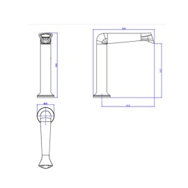 Torneira Jader Almeida Mesa Touchless Bica Alta Lavatorio Deca Black Matte 1785.BL100.MT.SNS