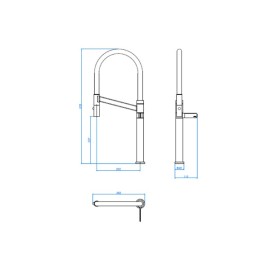 Torneira Mesa Cozinha Bica Alta Deca Colore Cromado e Fendi 1189.C.FD Torneira Mesa Cozinha Bica Alta Deca Colore Cromado e Fendi 1189.C.FD